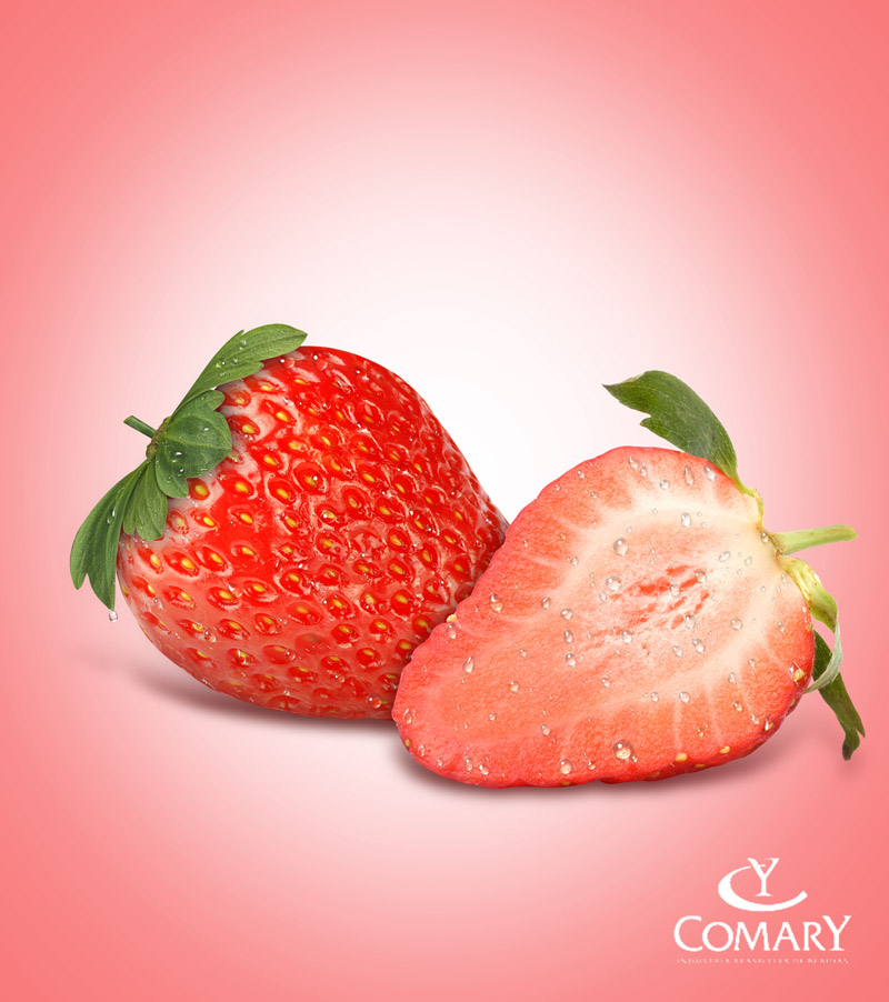 Embalagem 3D Frutas Comary sabor morango